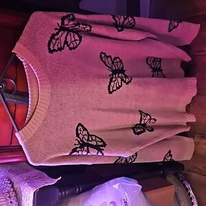 Just Holly newborn sweater light wear, colors  brown/black womens size small